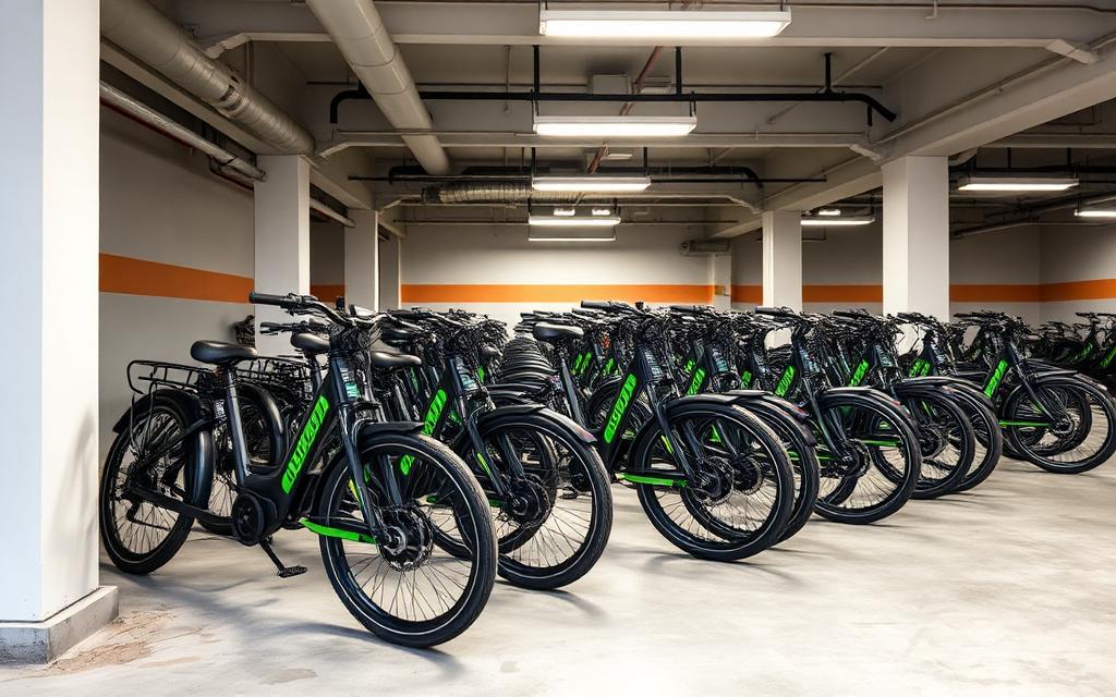 Fleet of electric cargo bikes