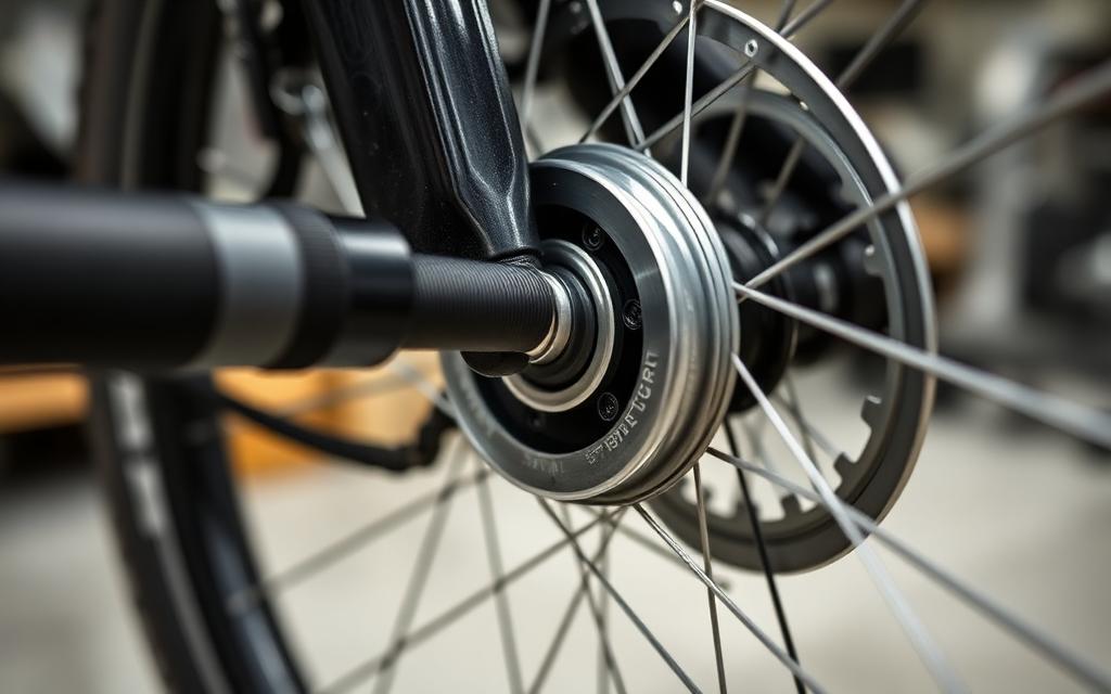 E-bike motor being serviced